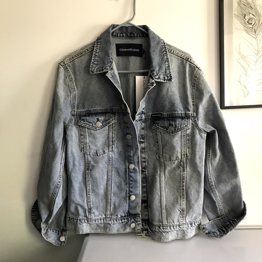 NWOT Calvin Klein Blue denim jacket Men M
